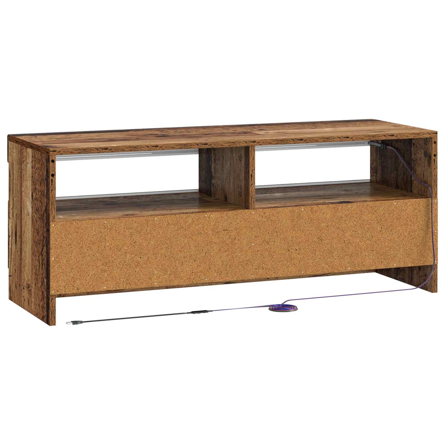 LED TV Cabinet Old Wood Engineered Wood