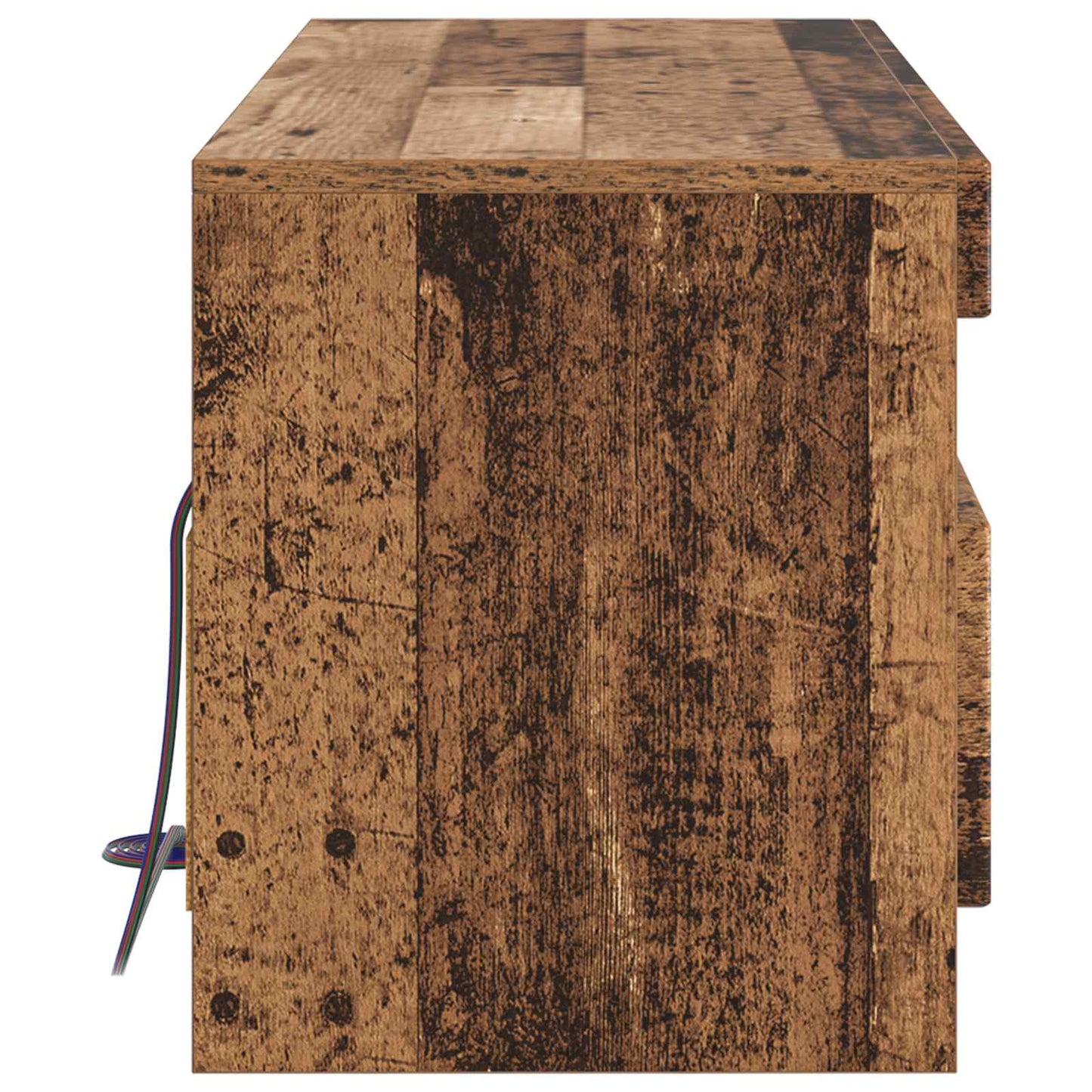 LED TV Cabinet Old Wood Engineered Wood