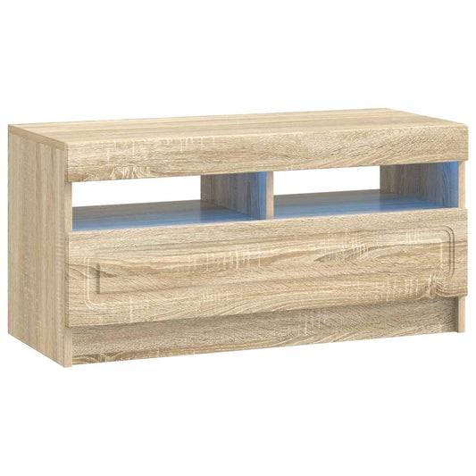 LED TV Cabinet Sonoma Oak Engineered Wood
