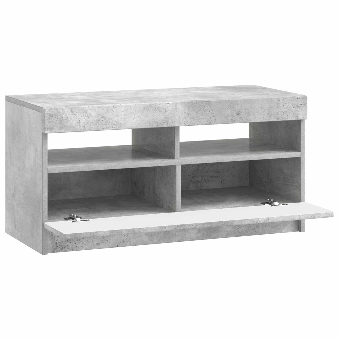 LED TV Cabinet Concrete Grey Engineered Wood