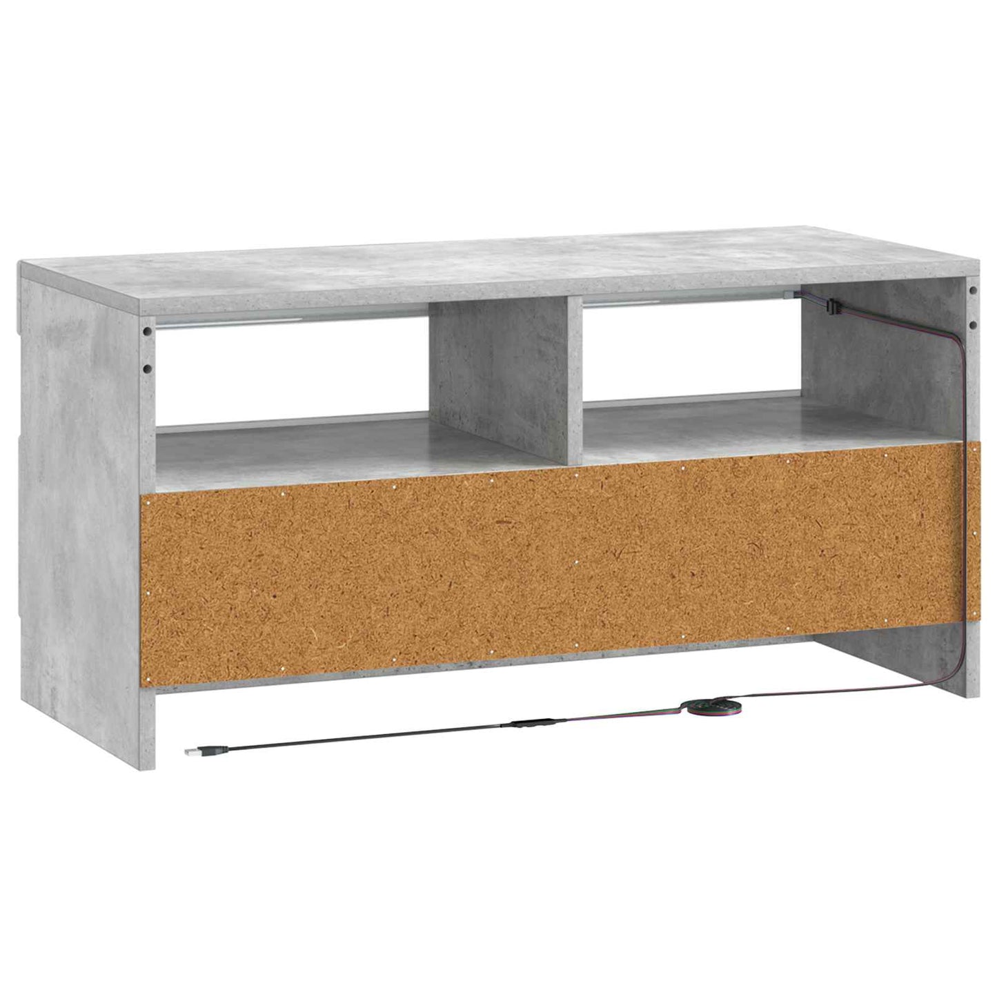 LED TV Cabinet Concrete Grey Engineered Wood