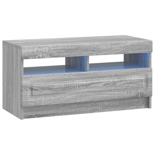 LED TV Cabinet Grey Sonoma Engineered Wood