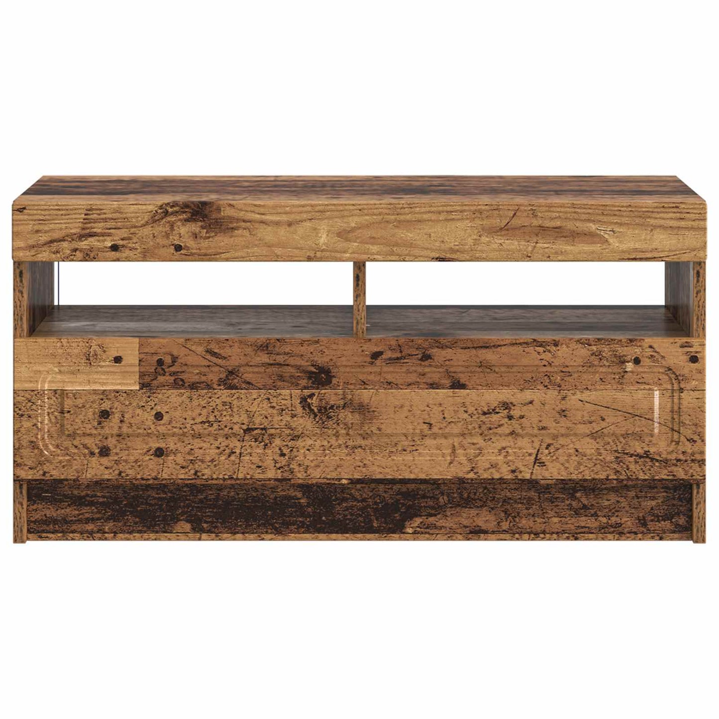 LED TV Cabinet Old Wood Engineered Wood