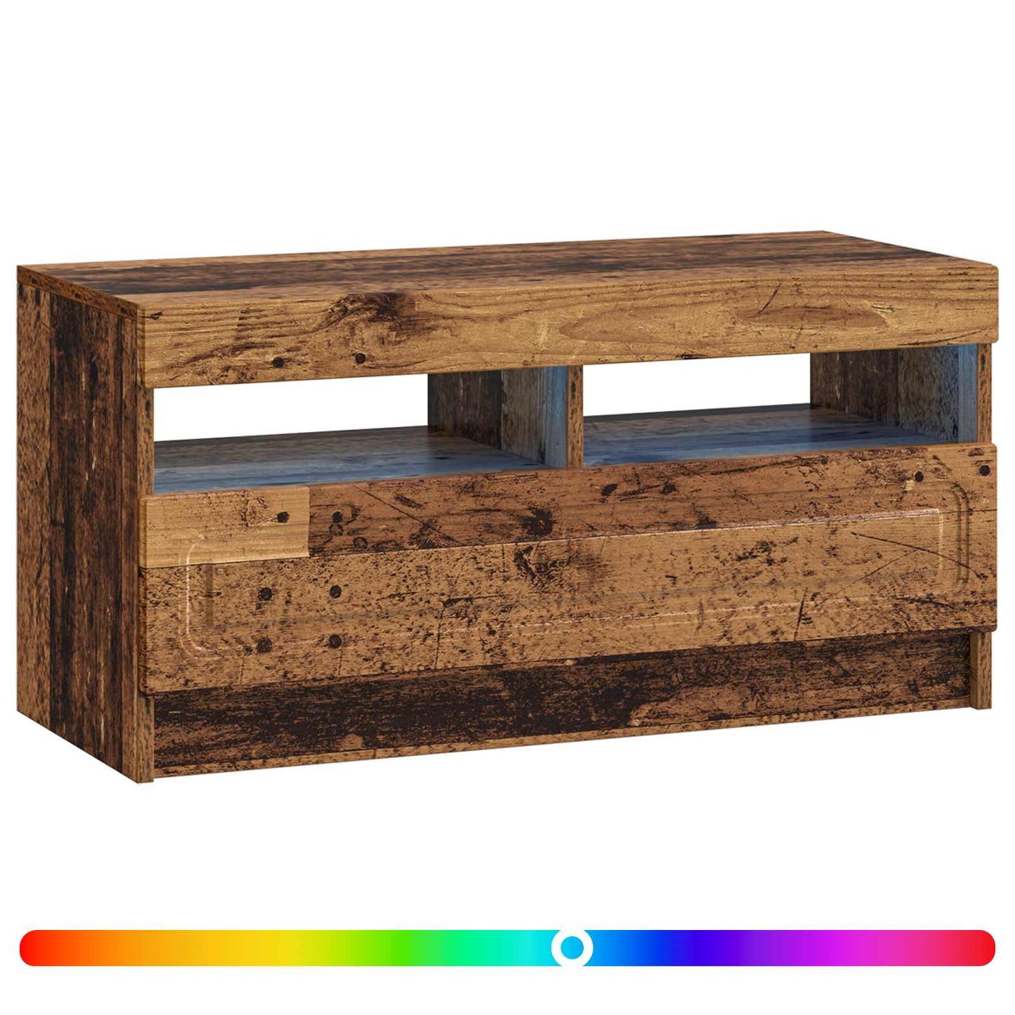 LED TV Cabinet Old Wood Engineered Wood