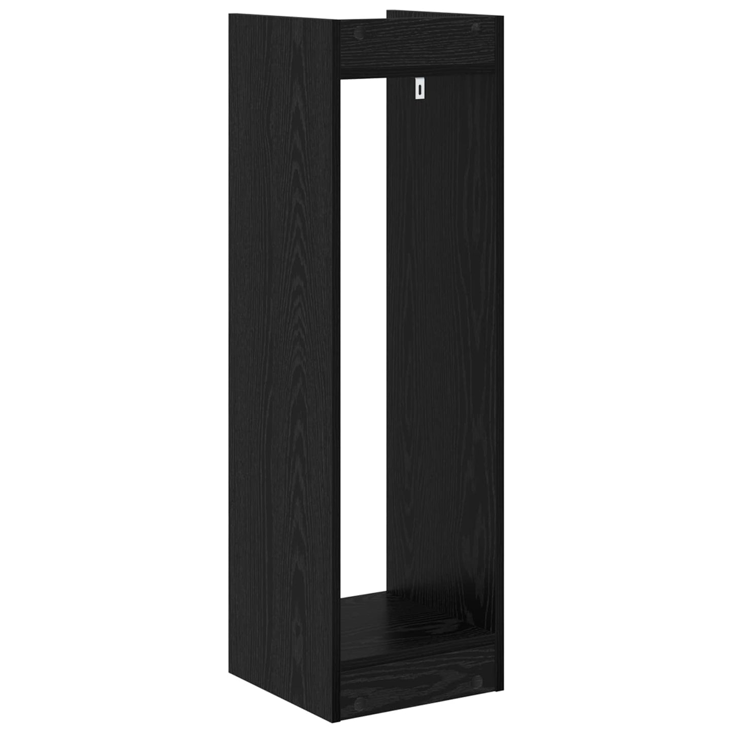 Plant Stand Black Oak 30 x 30 x 100 cm Engineered Wood