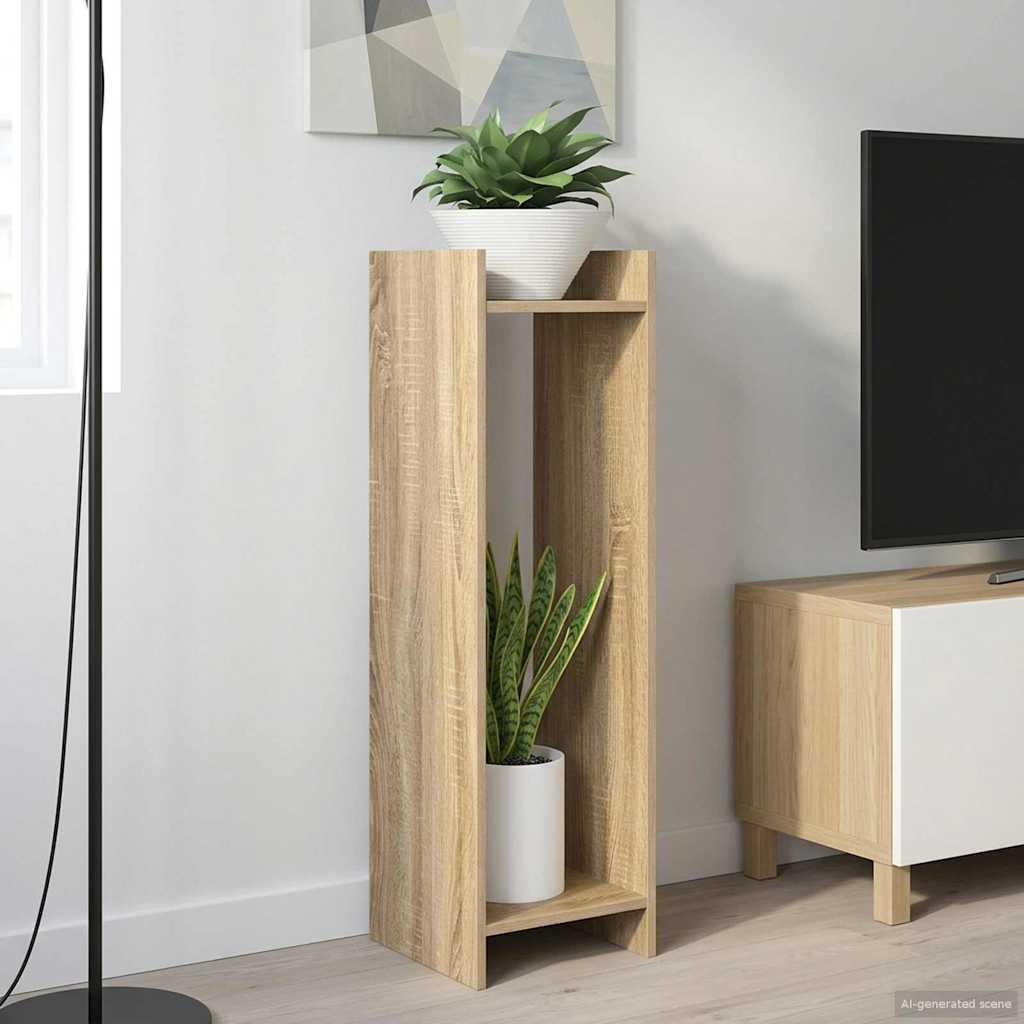 Plant Stand 2 pcs Sonoma Oak 30 x 30 x 100 cm Engineered Wood