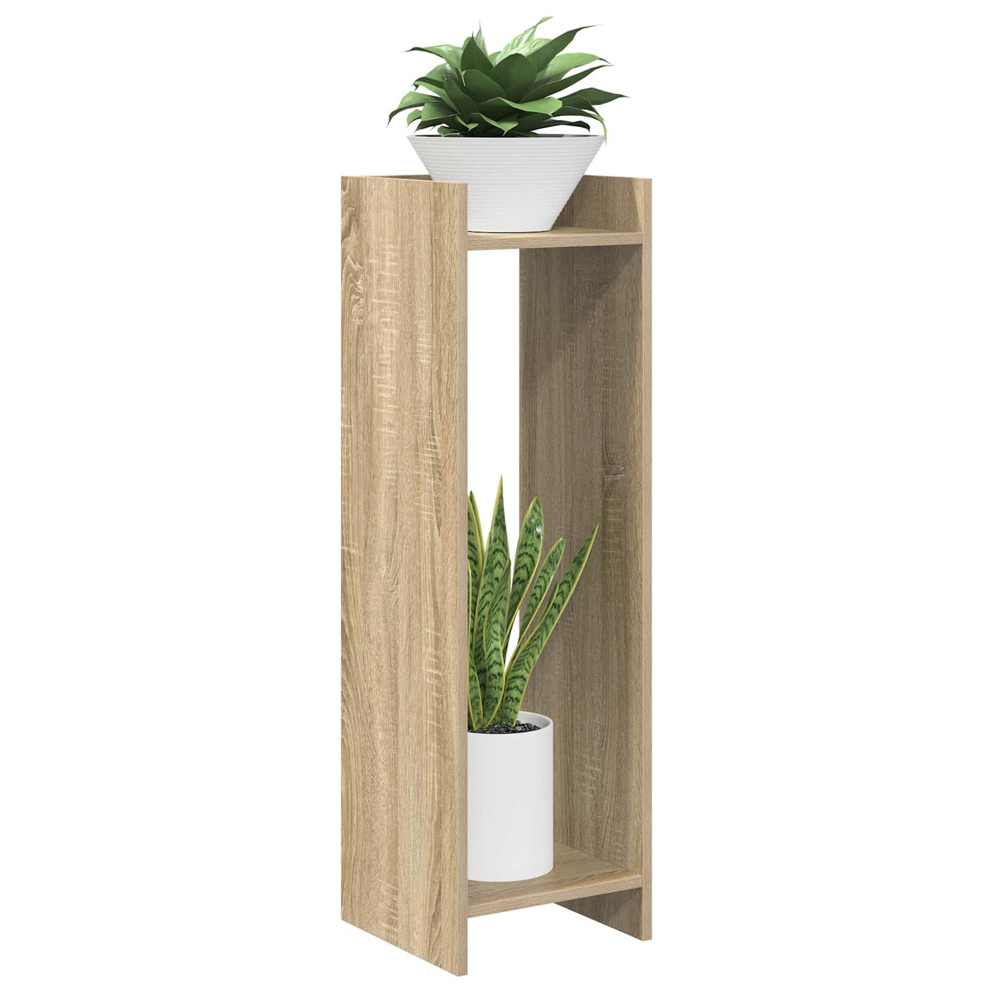Plant Stand 2 pcs Sonoma Oak 30 x 30 x 100 cm Engineered Wood