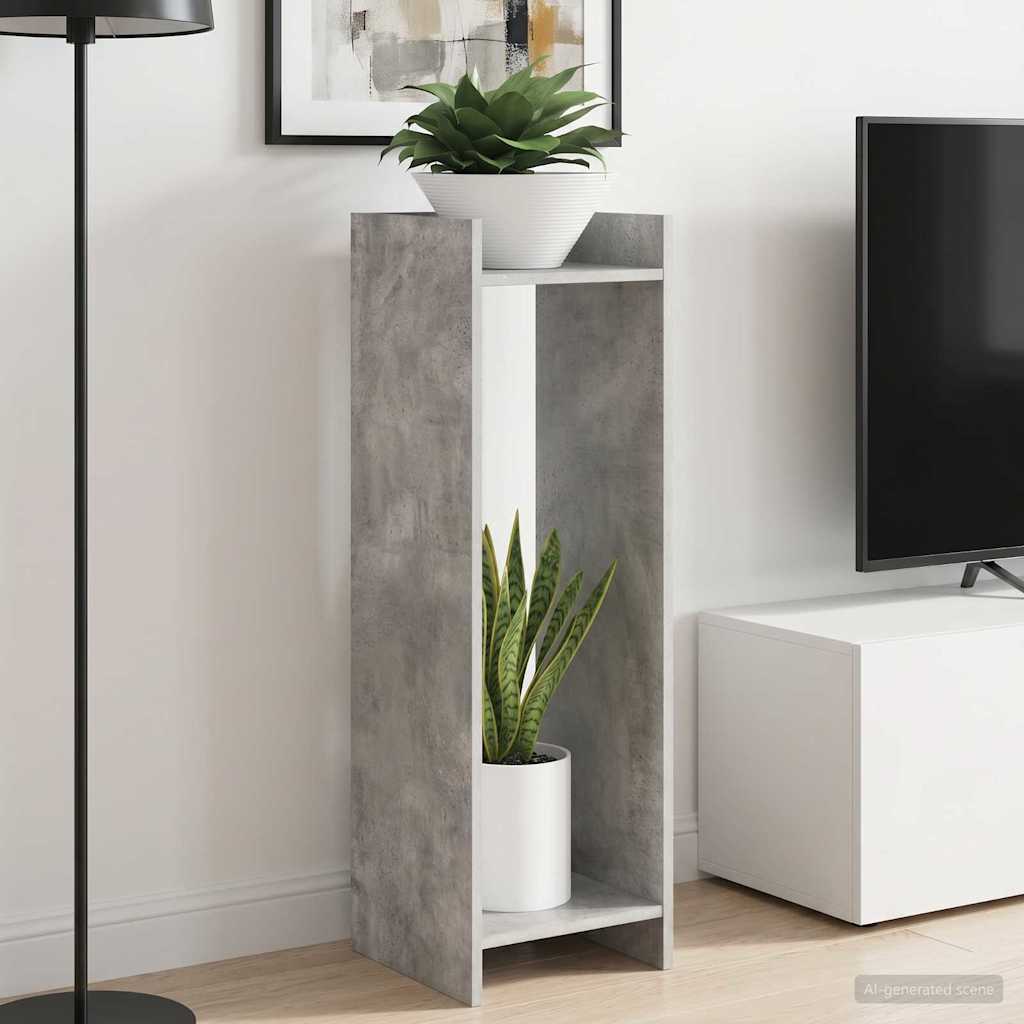 Plant Stand Concrete Grey 30 x 30 x 100 cm Engineered Wood