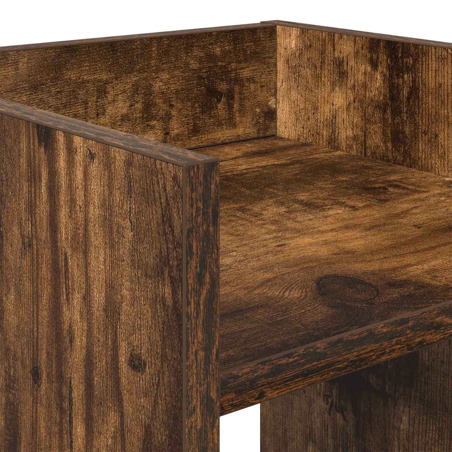 Plant Stand 2 pcs Smoked Oak 30 x 30 x 100 cm Engineered Wood