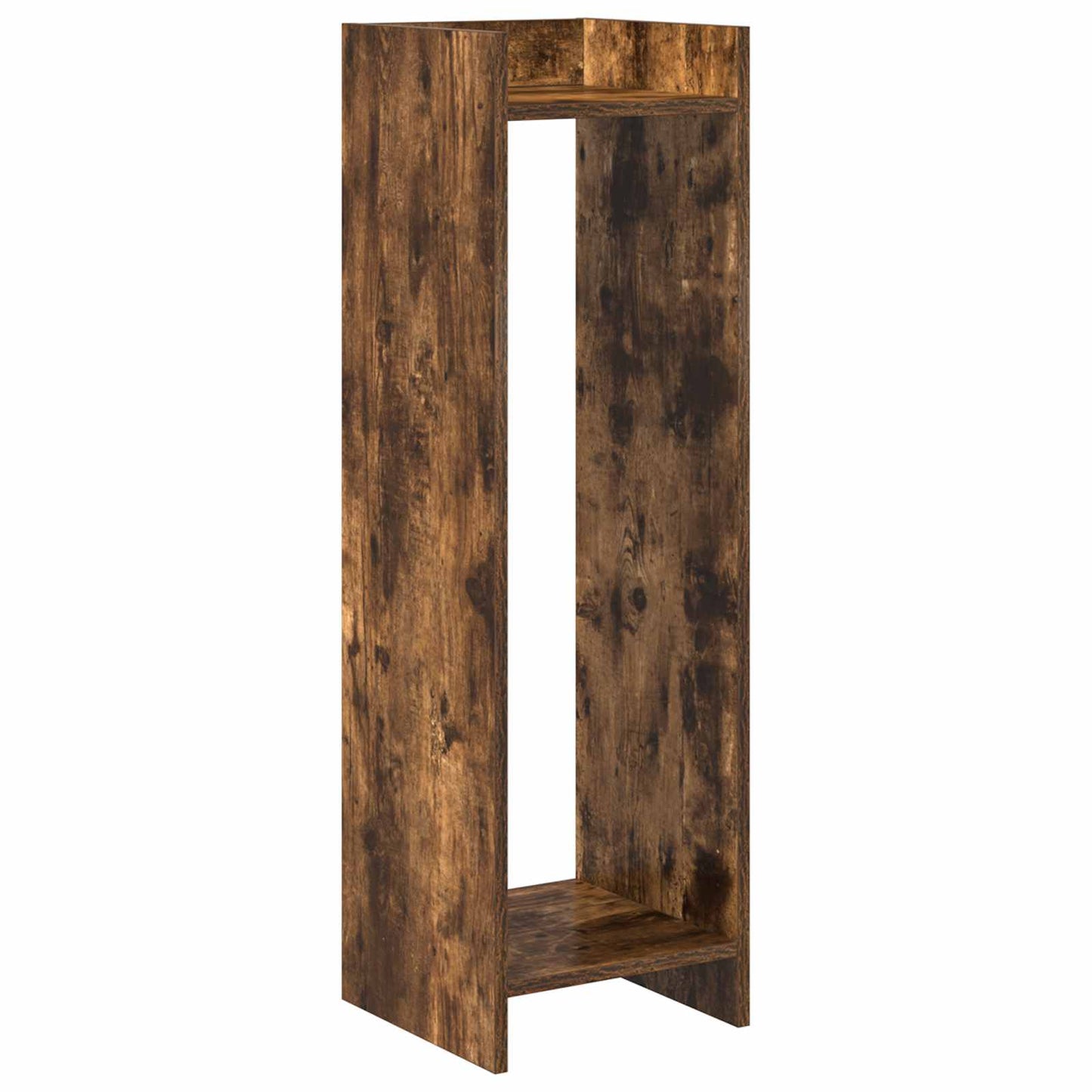 Plant Stand 2 pcs Smoked Oak 30 x 30 x 100 cm Engineered Wood