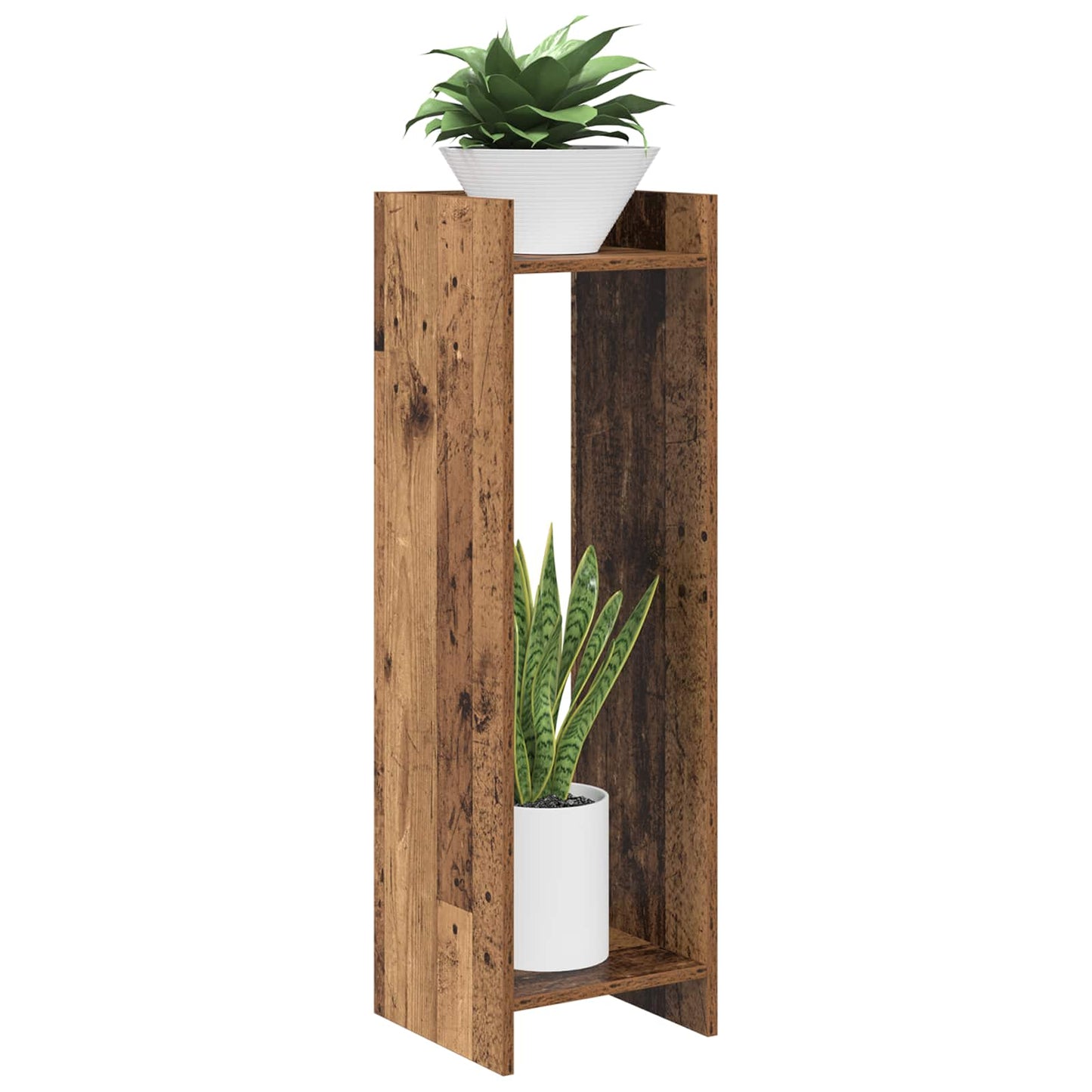 Plant Stand Old Wood 30 x 30 x 100 cm Engineered Wood