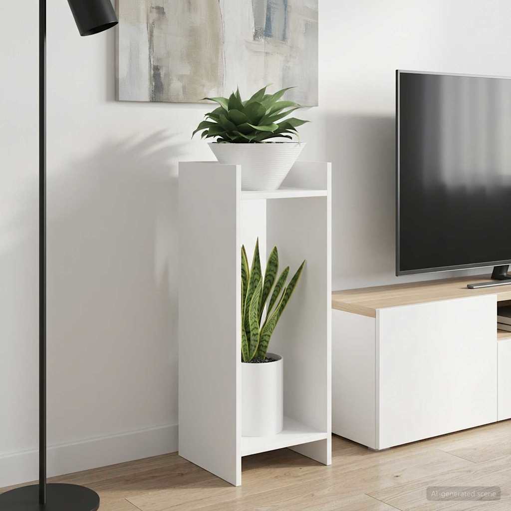 Plant Stand White 30 x 30 x 80 cm Engineered Wood