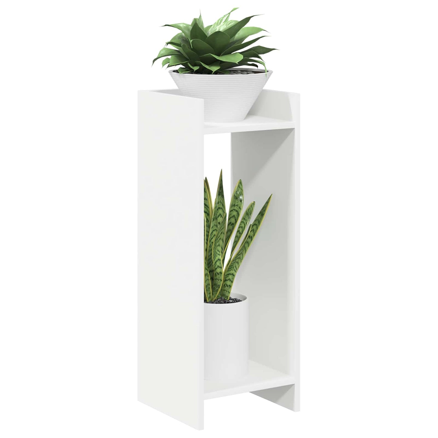 Plant Stand White 30 x 30 x 80 cm Engineered Wood