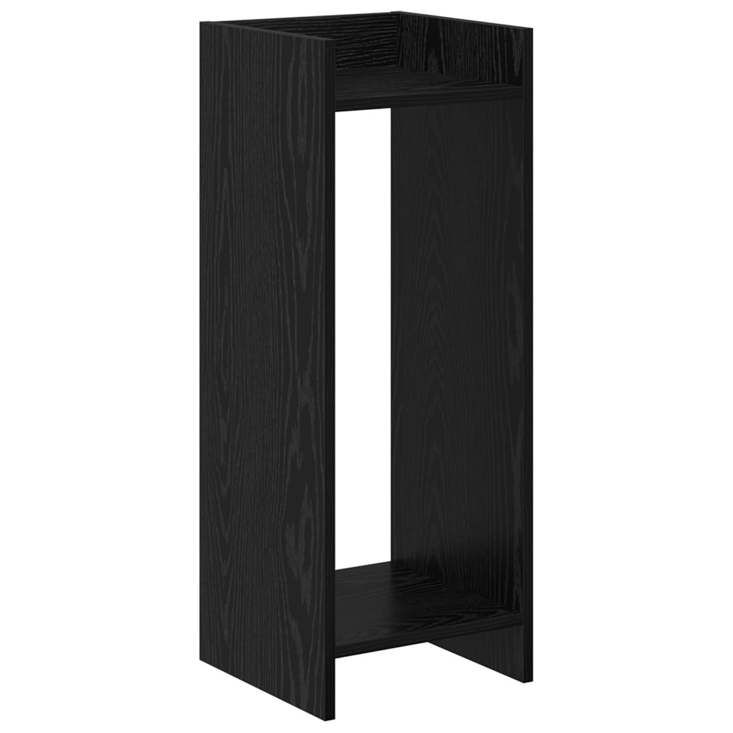 Plant Stand 2 pcs Black Oak 30 x 30 x 80 cm Engineered Wood