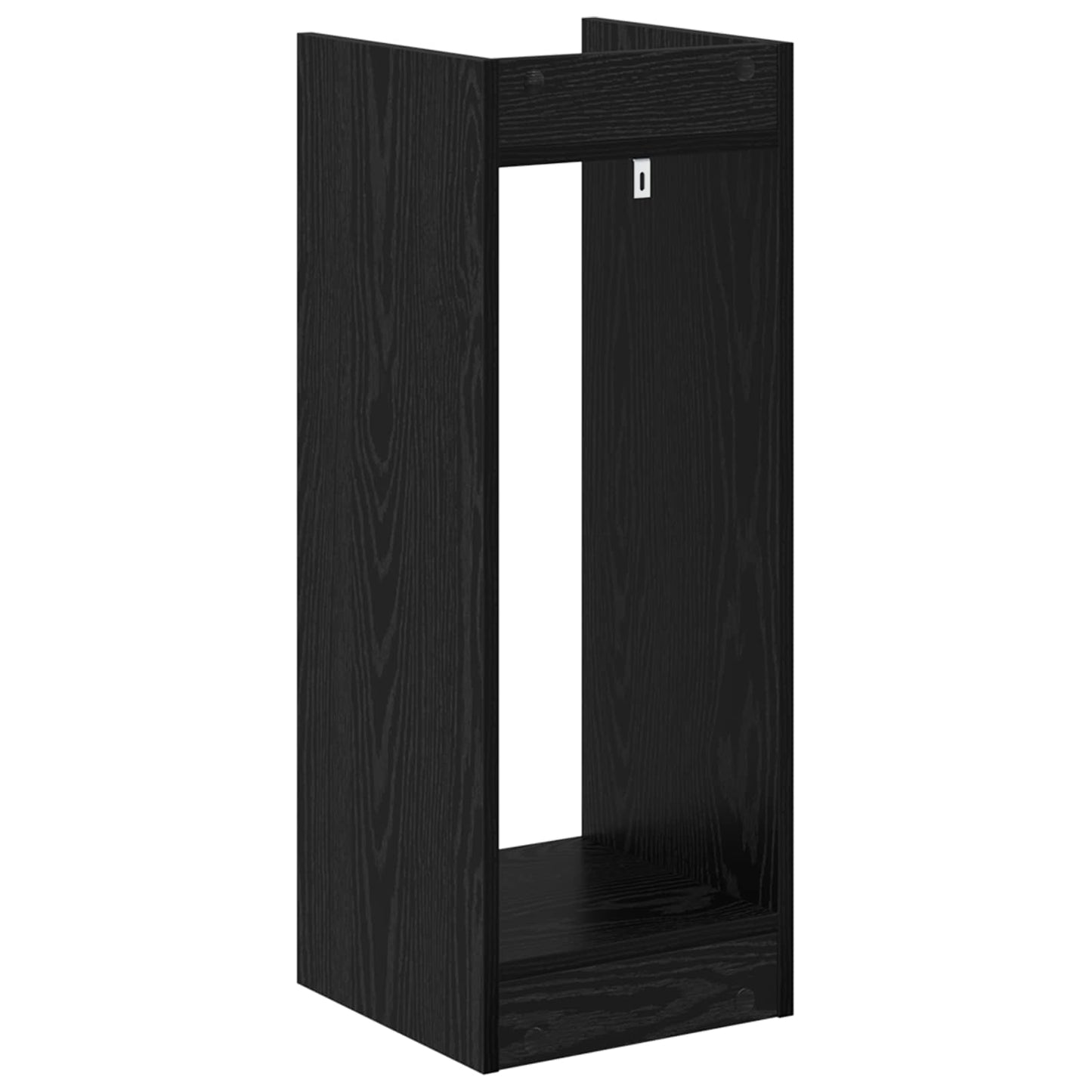 Plant Stand 2 pcs Black Oak 30 x 30 x 80 cm Engineered Wood