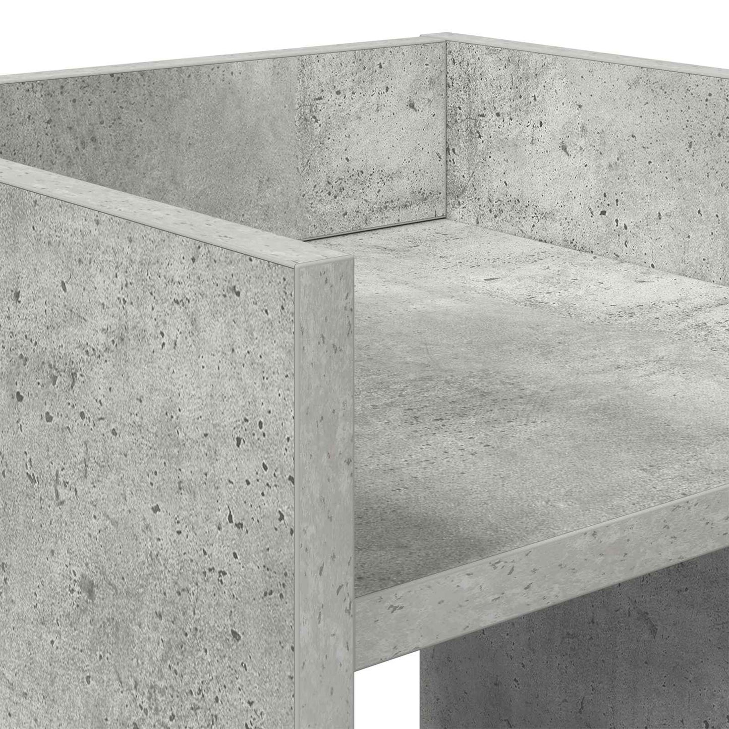 Plant Stand 2 pcs Concrete Grey 30 x 30 x 80 cm Engineered Wood