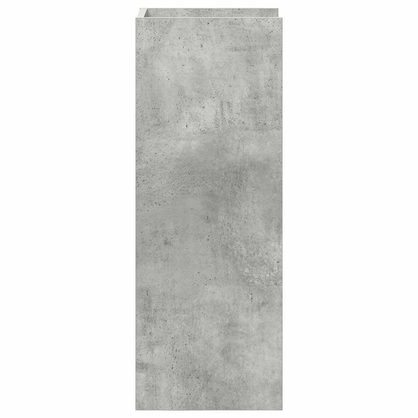 Plant Stand 2 pcs Concrete Grey 30 x 30 x 80 cm Engineered Wood