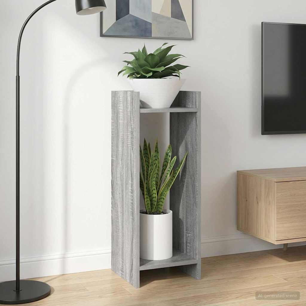 Plant Stand 2 pcs Grey Sonoma 30 x 30 x 80 cm Engineered Wood