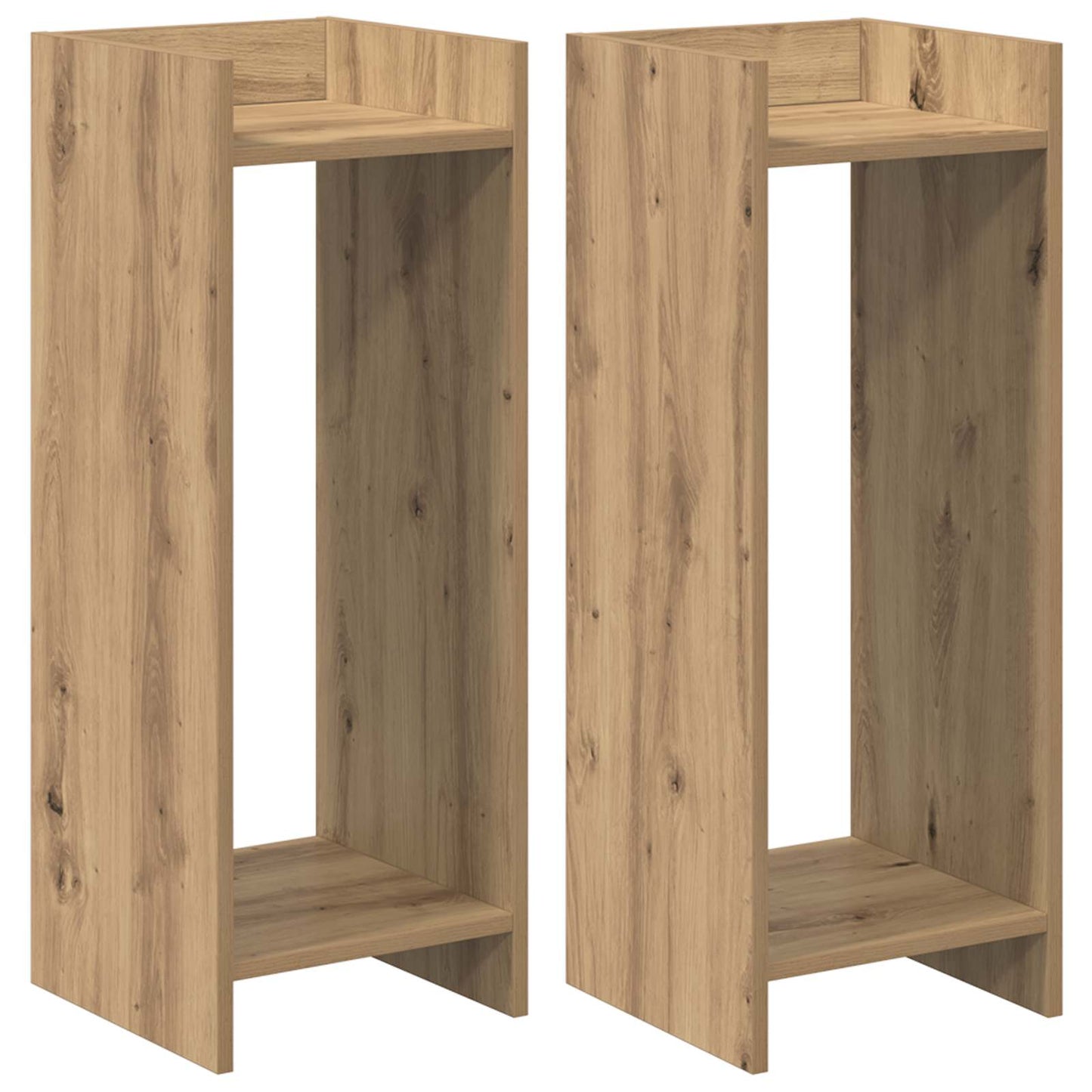 Plant Stand 2 pcs Artisan Oak 30 x 30 x 80 cm Engineered Wood