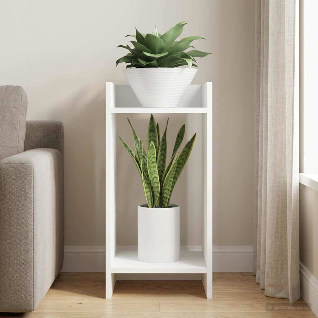 Plant Stand White 30 x 30 x 60 cm Engineered Wood