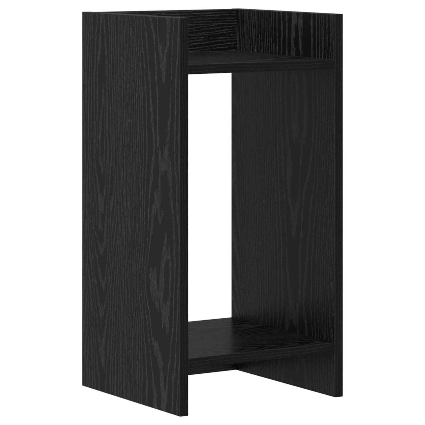 Plant Stand Black Oak 30 x 30 x 60 cm Engineered Wood