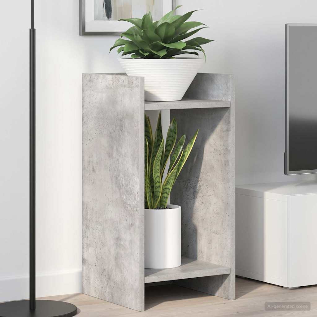 Plant Stand Concrete Grey 30 x 30 x 60 cm Engineered Wood