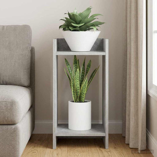Plant Stand Concrete Grey 30 x 30 x 60 cm Engineered Wood