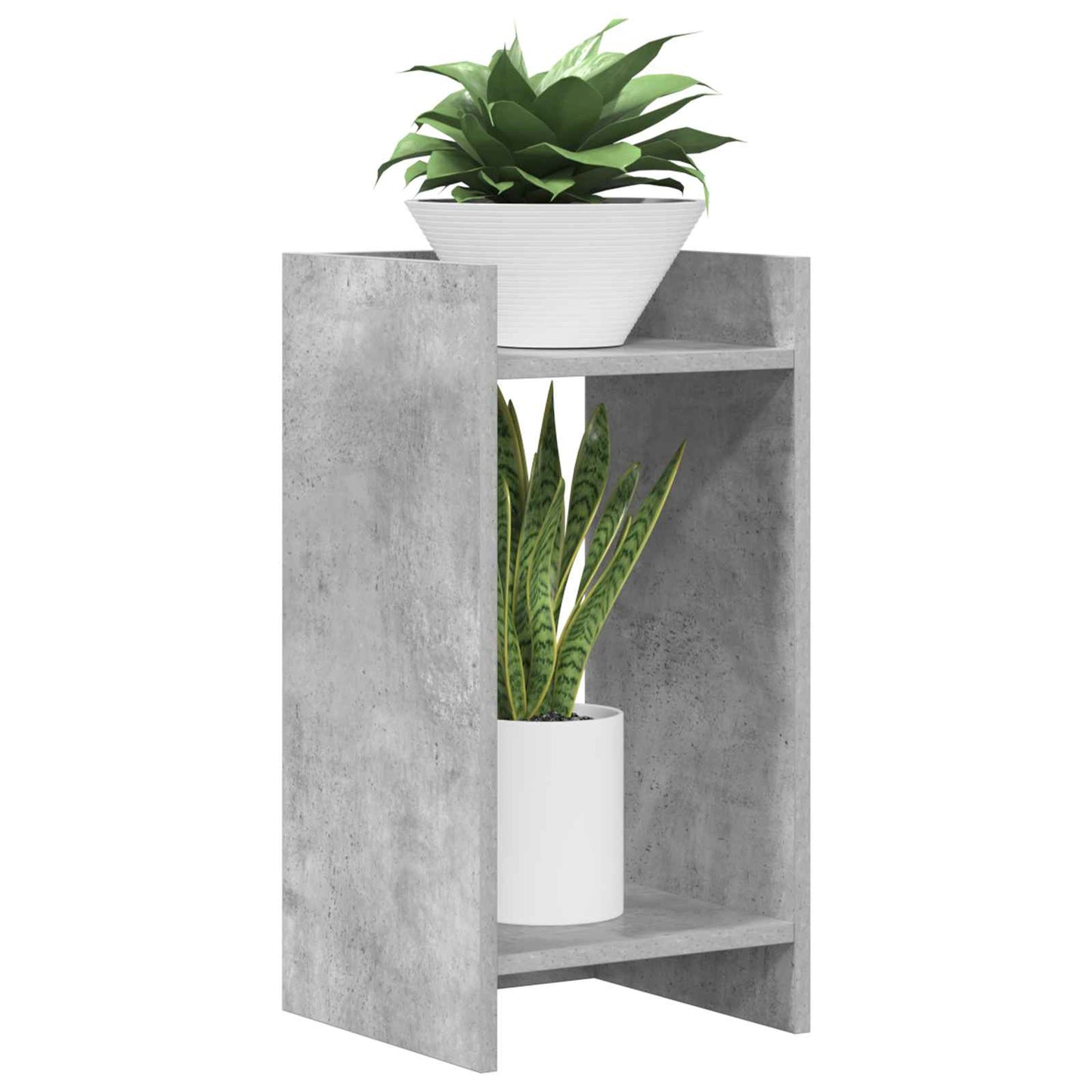 Plant Stand Concrete Grey 30 x 30 x 60 cm Engineered Wood