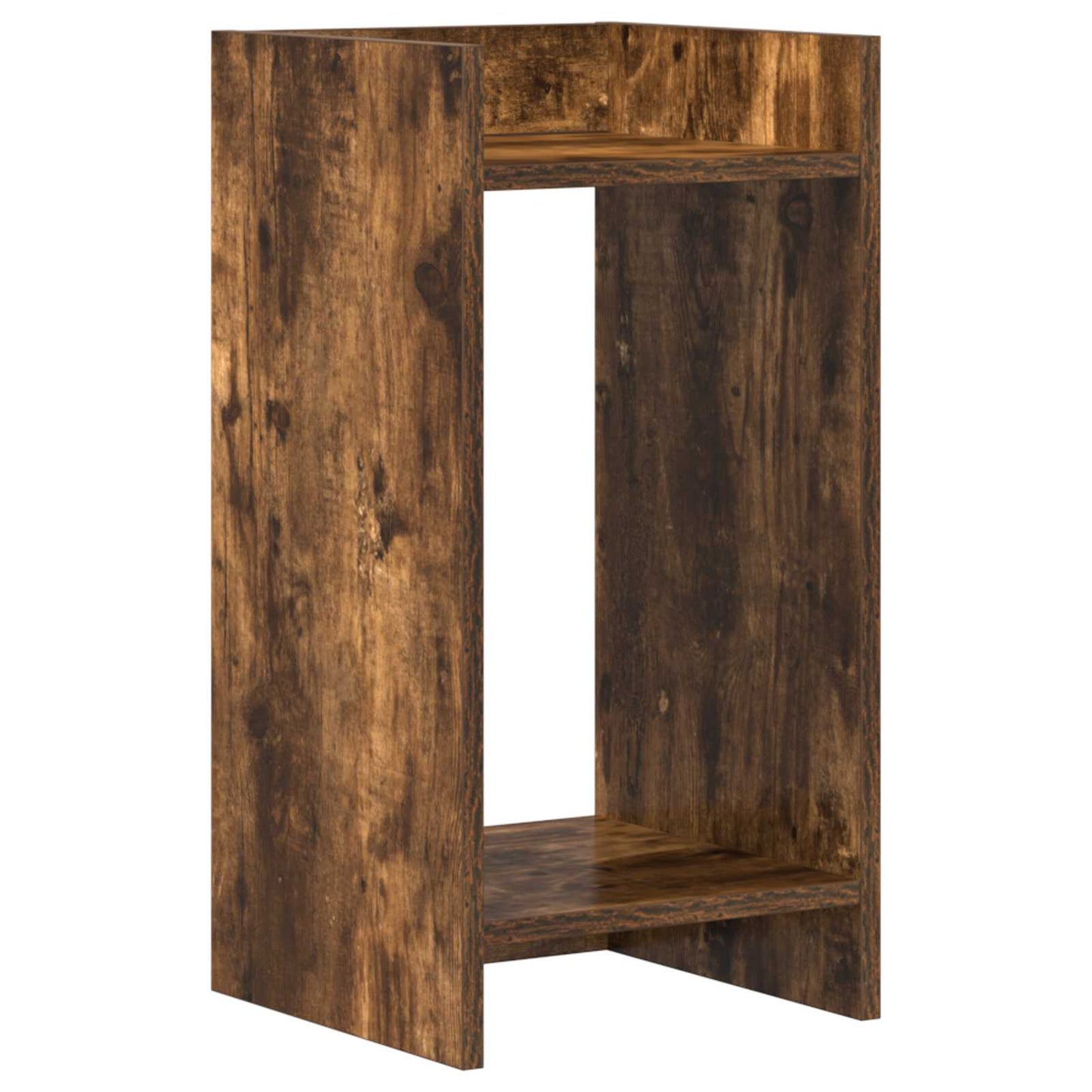 Plant Stand 2 pcs Smoked Oak 30 x 30 x 60 cm Engineered Wood