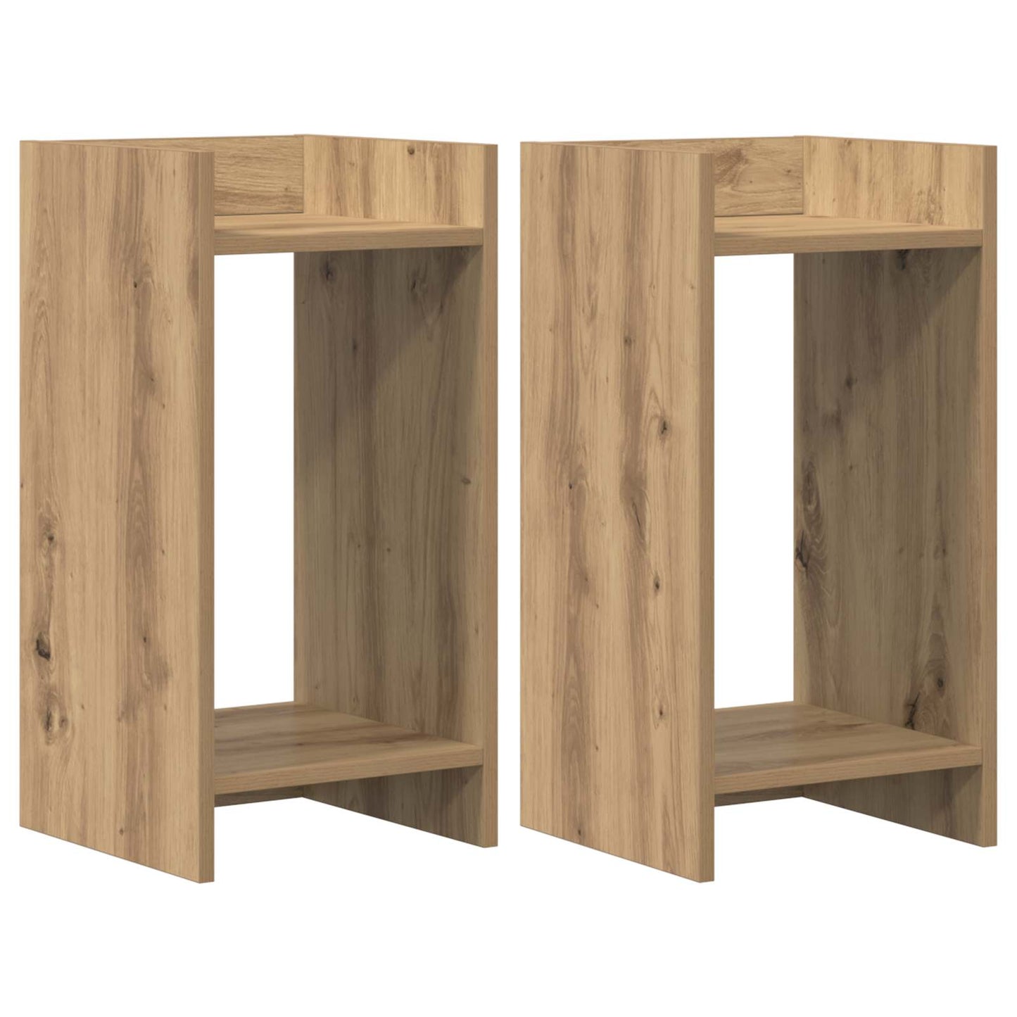Plant Stand 2 pcs Artisan Oak 30 x 30 x 60 cm Engineered Wood