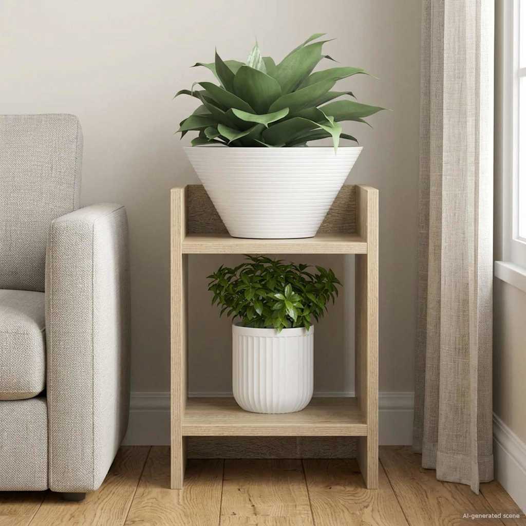 Plant Stand Sonoma Oak 30 x 30 x 40 cm Engineered Wood