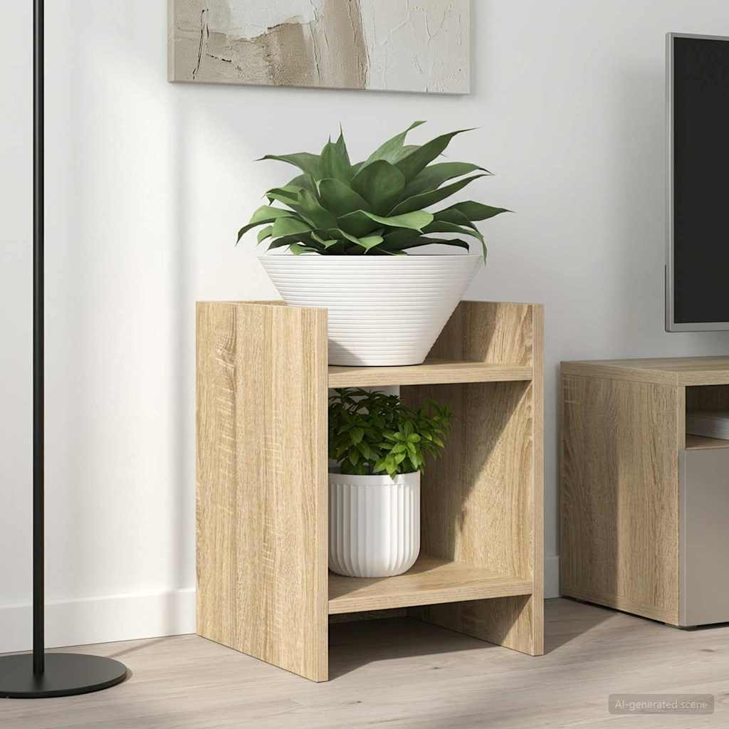 Plant Stand 2 pcs Sonoma Oak 30 x 30 x 40 cm Engineered Wood
