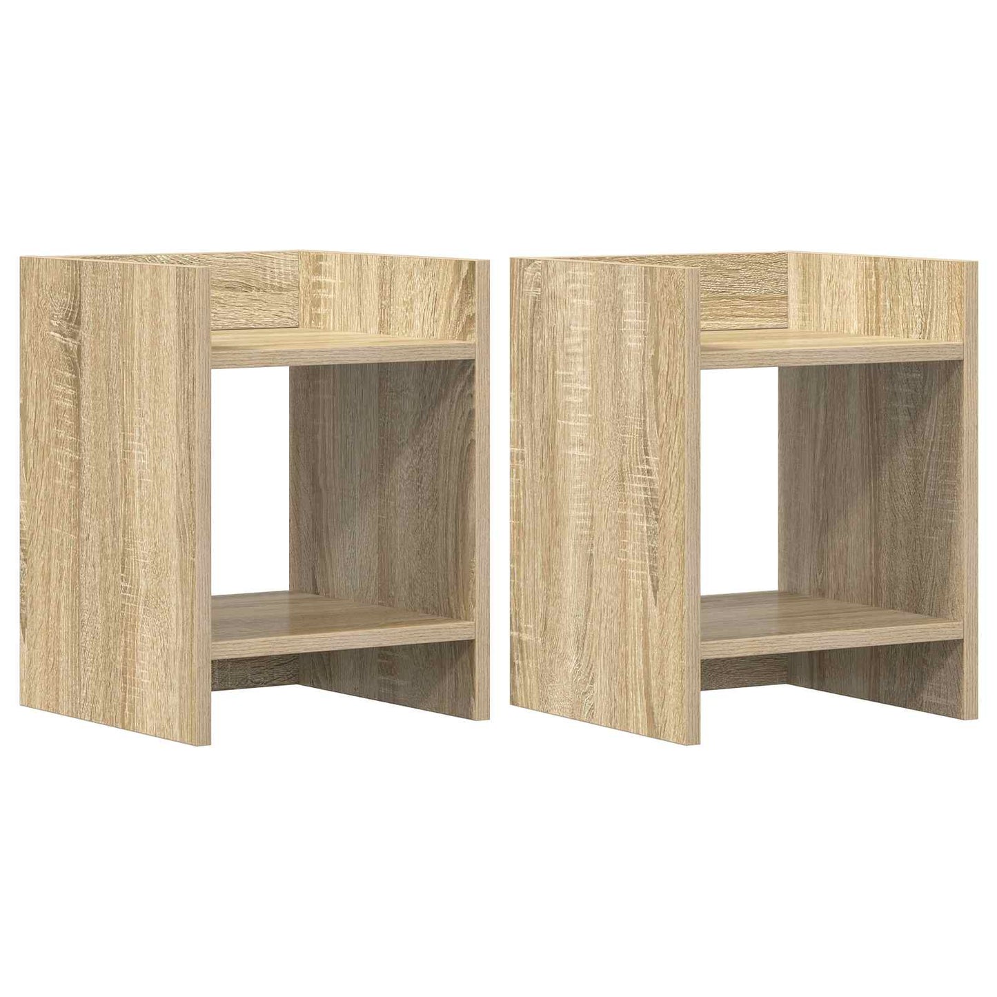 Plant Stand 2 pcs Sonoma Oak 30 x 30 x 40 cm Engineered Wood