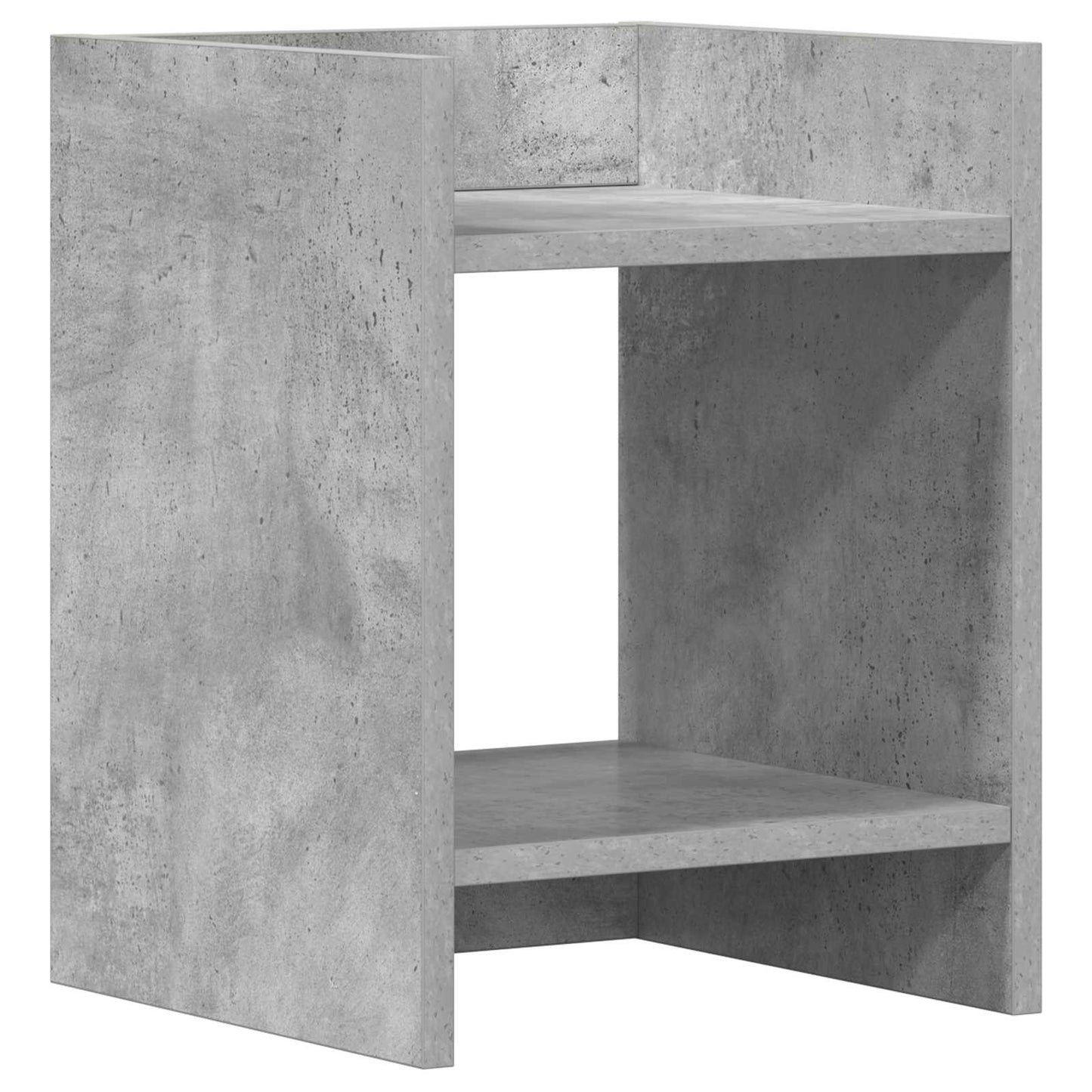 Plant Stand 2 pcs Concrete Grey 30 x 30 x 40 cm Engineered Wood