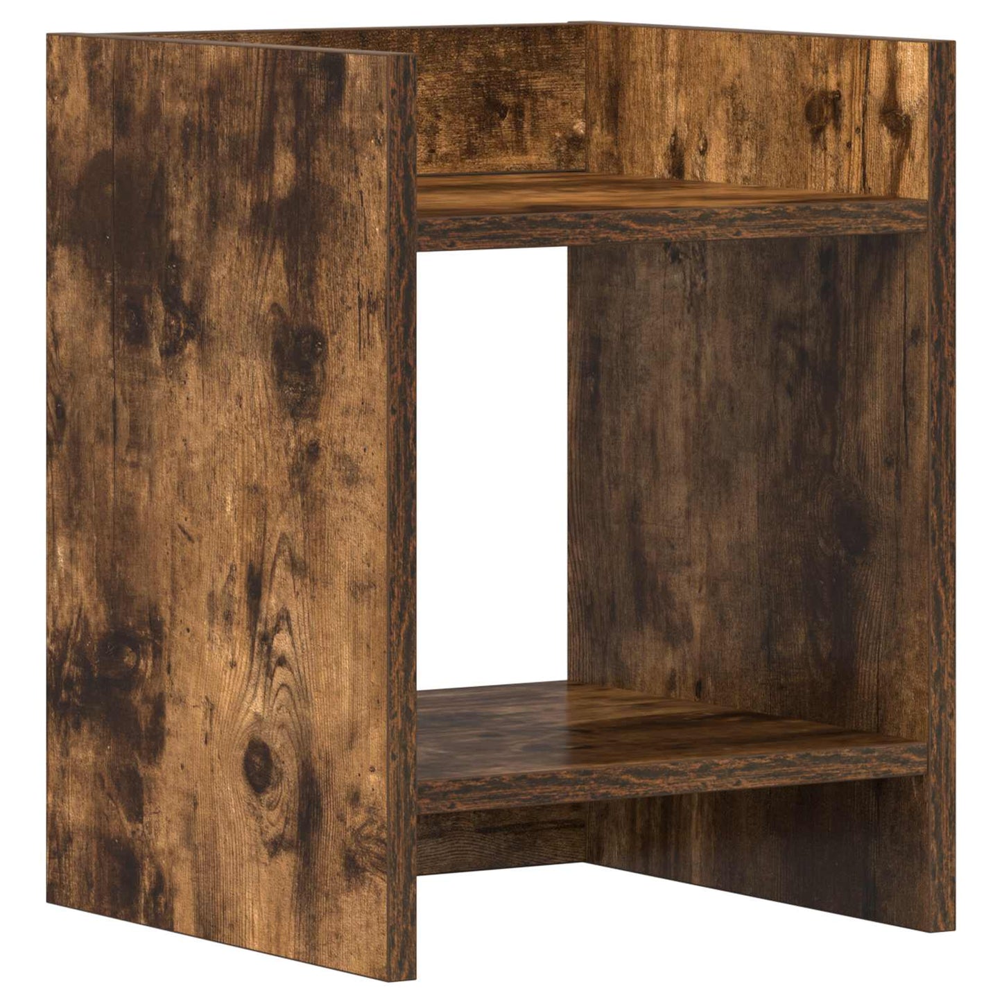 Plant Stand Smoked Oak 30 x 30 x 40 cm Engineered Wood