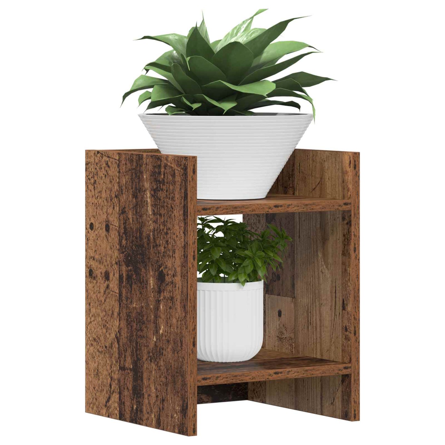 Plant Stand Old Wood 30 x 30 x 40 cm Engineered Wood