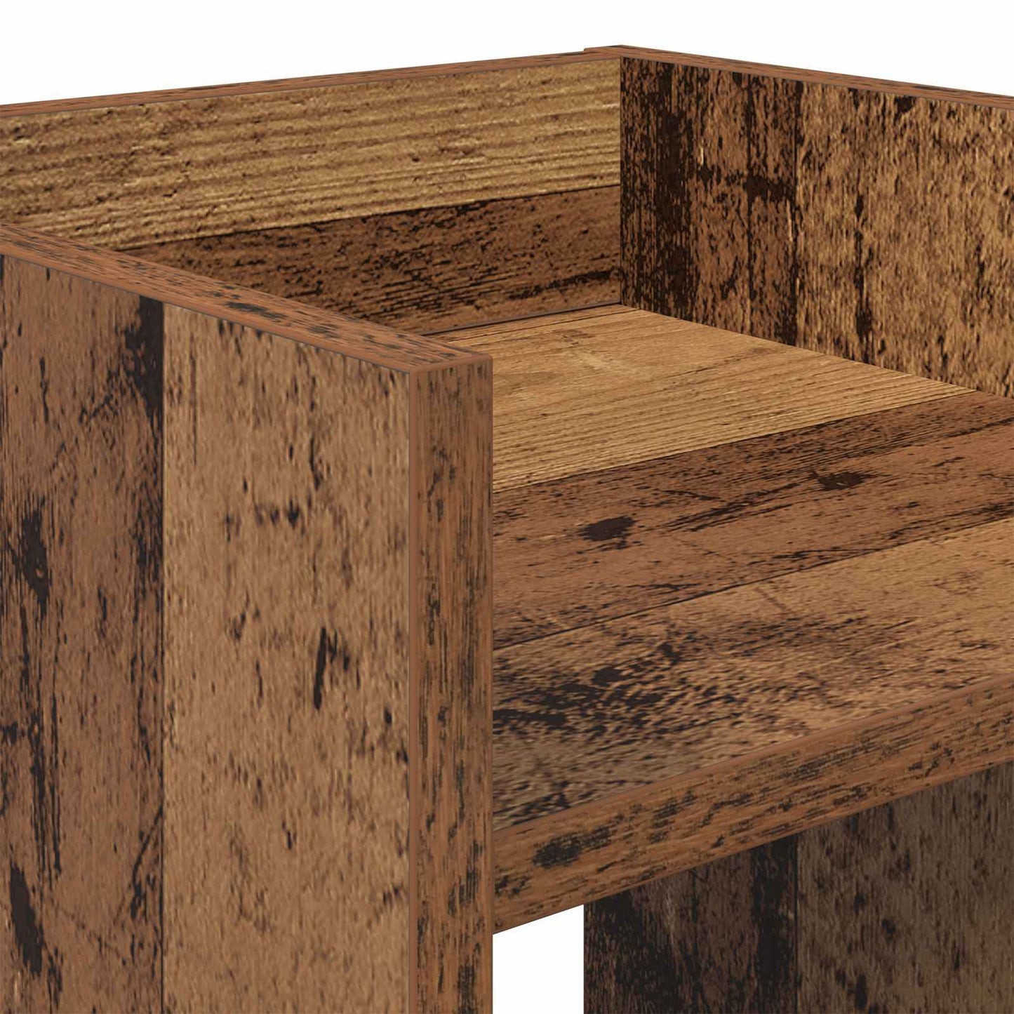 Plant Stand 2 pcs Old Wood 30 x 30 x 40 cm Engineered Wood