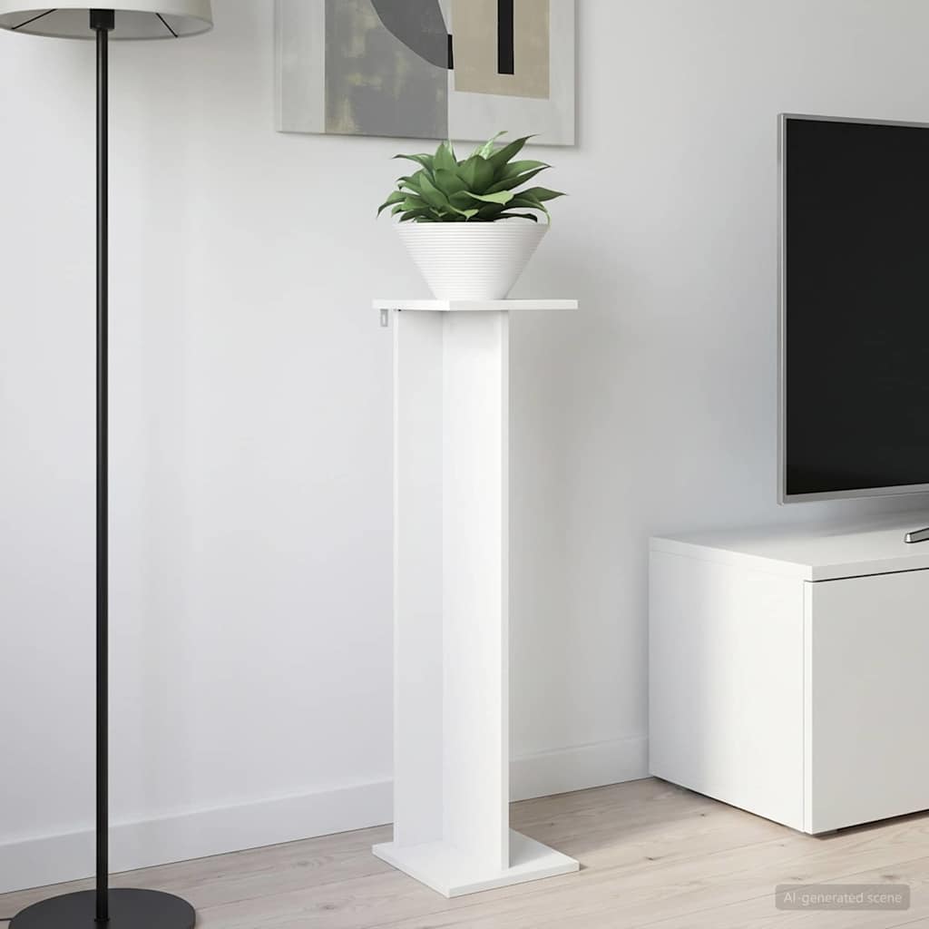 Plant Stand White 25 x 25.5 x 100.5 cm Engineered Wood