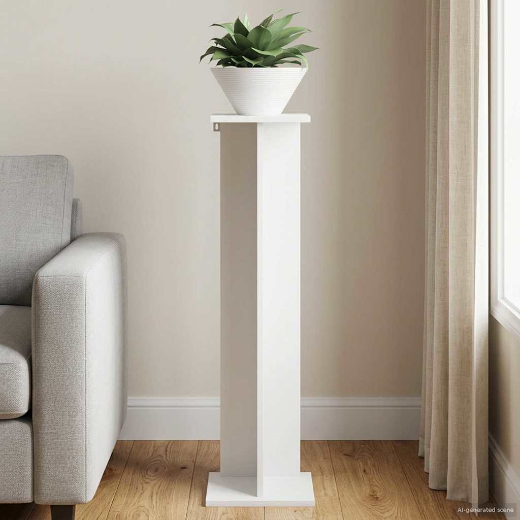 Plant Stand White 25 x 25.5 x 100.5 cm Engineered Wood