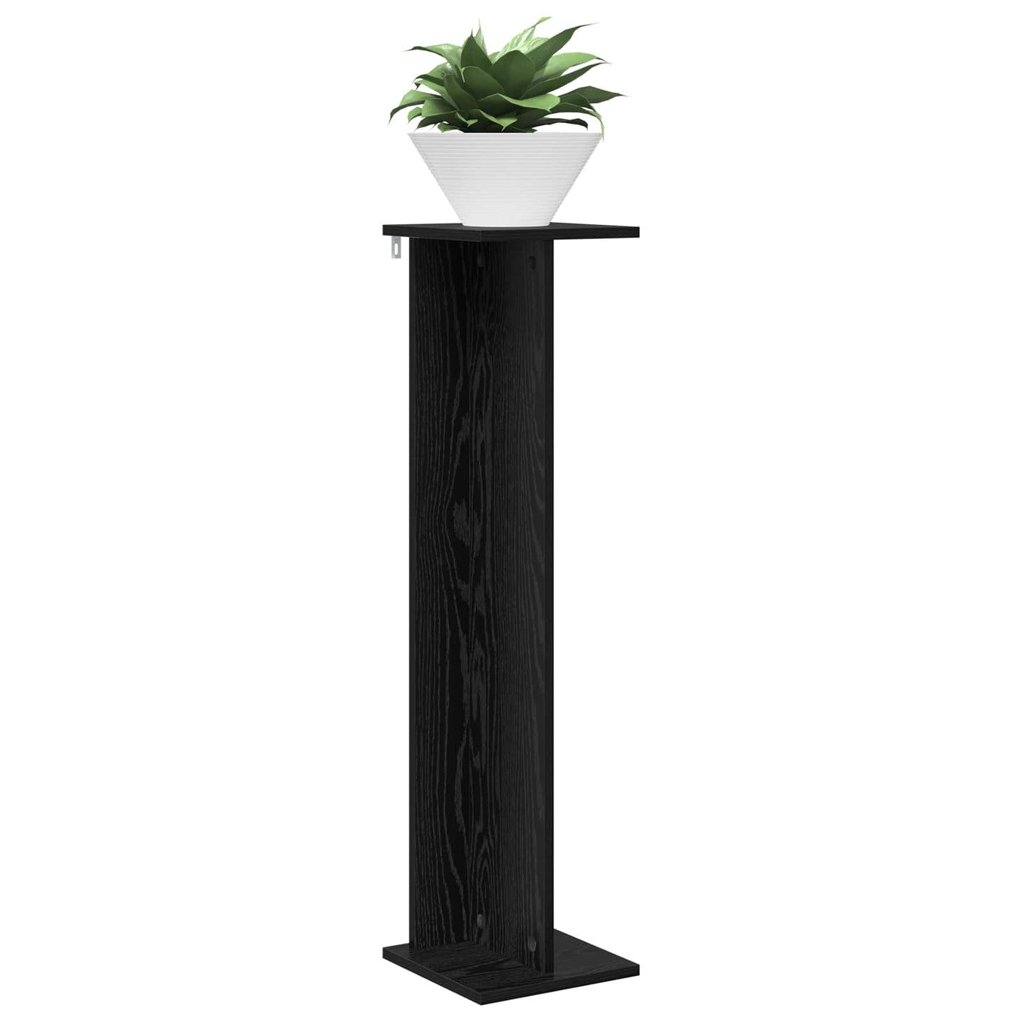 Plant Stand 2 pcs Black Oak 25 x 25.5 x 100.5 cm