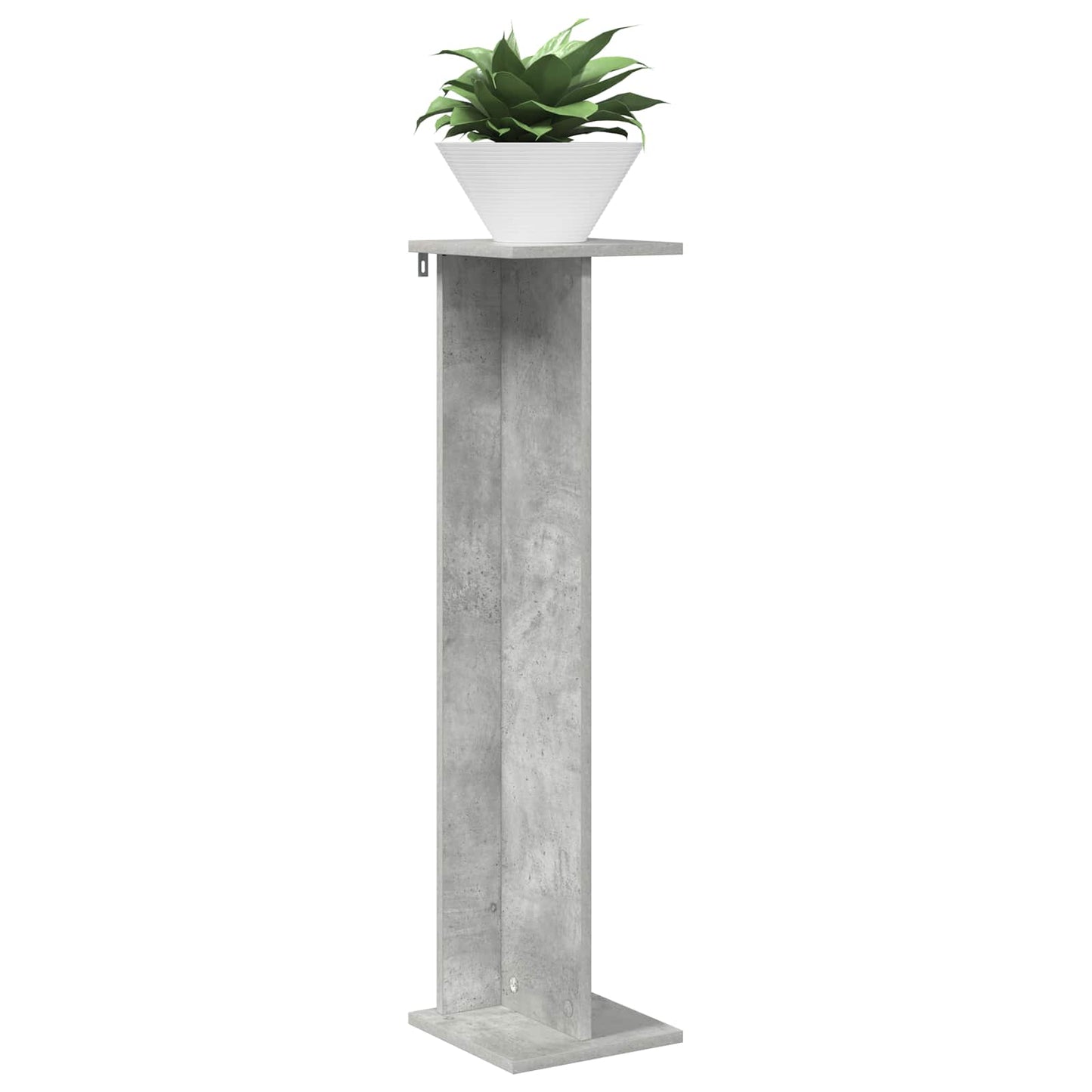Plant Stand Concrete Grey 25 x 25.5 x 100.5 cm Engineered Wood