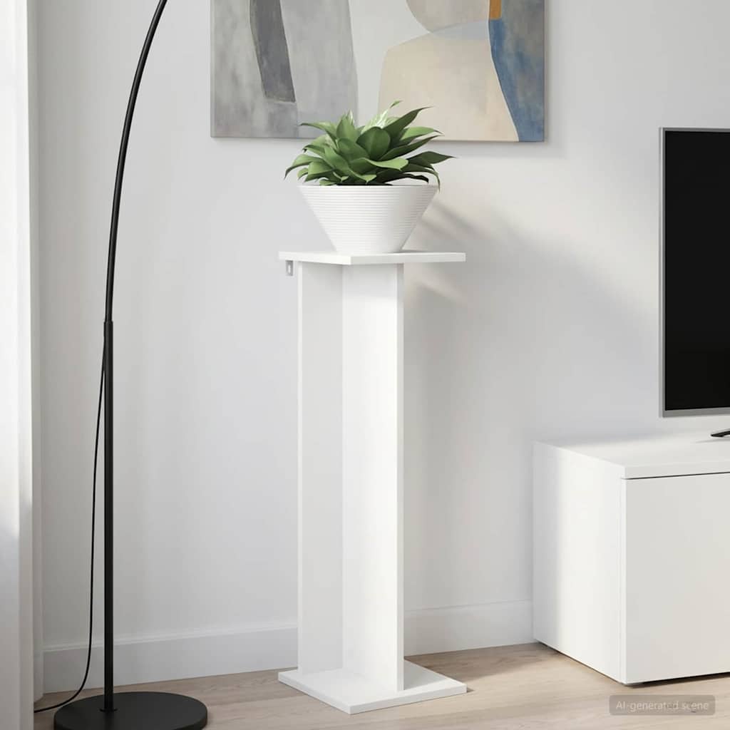 Plant Stand White 25 x 25.5 x 80.5 cm Engineered Wood