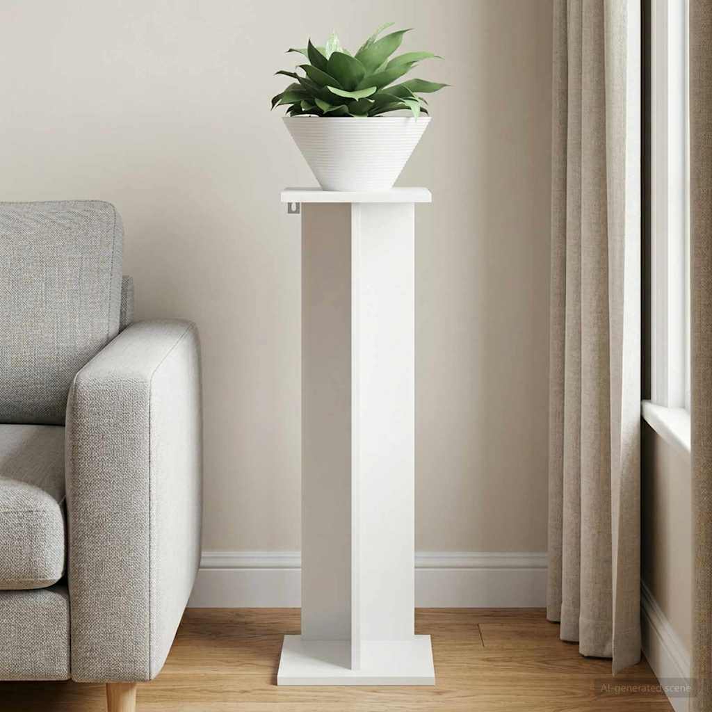 Plant Stand White 25 x 25.5 x 80.5 cm Engineered Wood