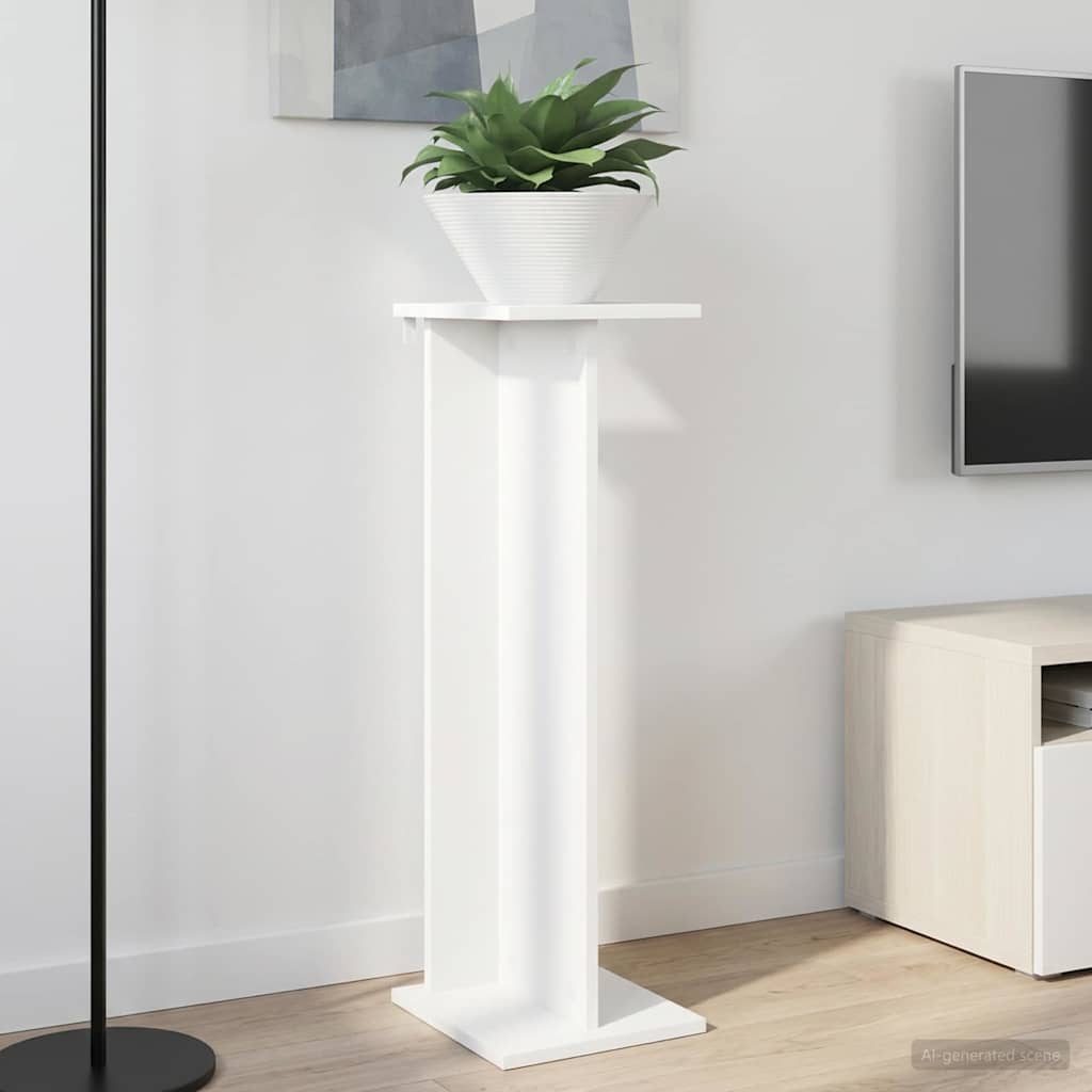 Plant Stand 2 pcs White 25 x 25.5 x 80.5 cm Engineered Wood
