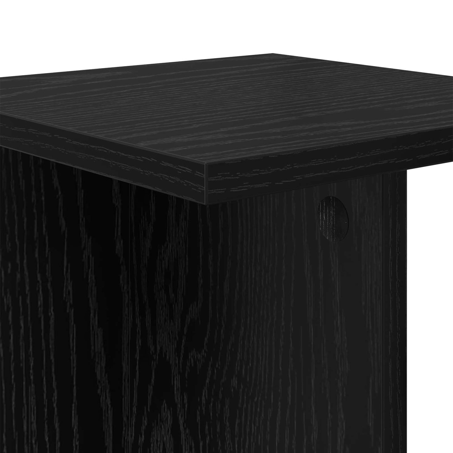 Plant Stand 2 pcs Black Oak 25 x 25.5 x 80.5 cm Engineered Wood