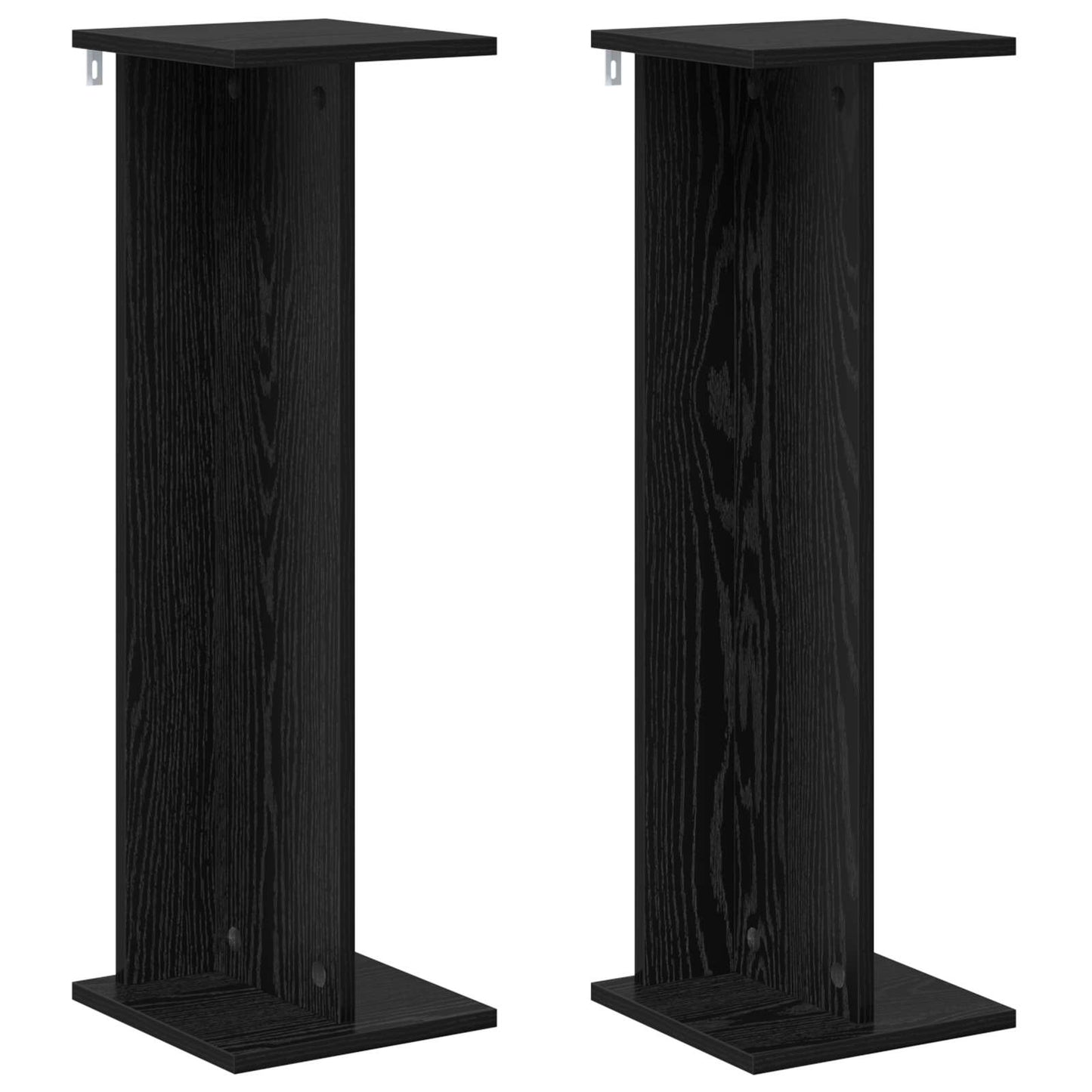 Plant Stand 2 pcs Black Oak 25 x 25.5 x 80.5 cm Engineered Wood