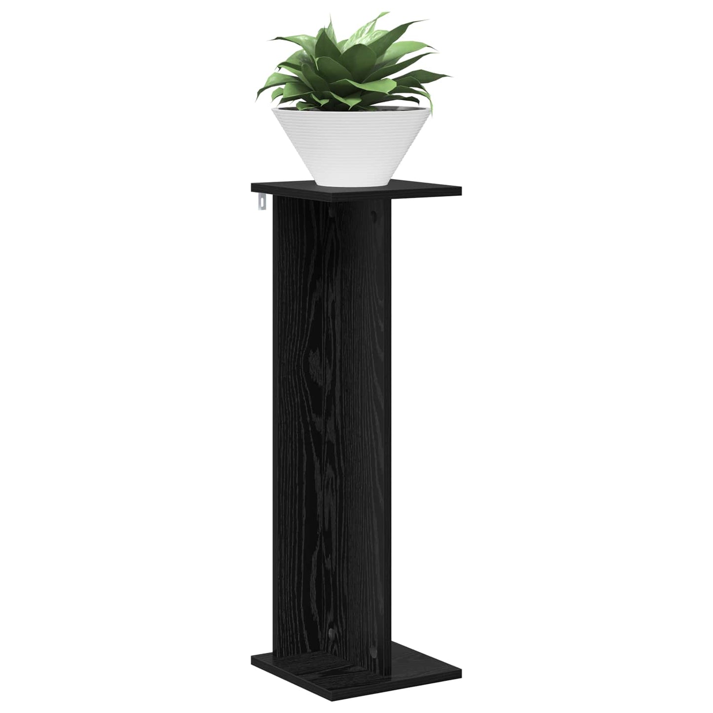 Plant Stand 2 pcs Black Oak 25 x 25.5 x 80.5 cm Engineered Wood