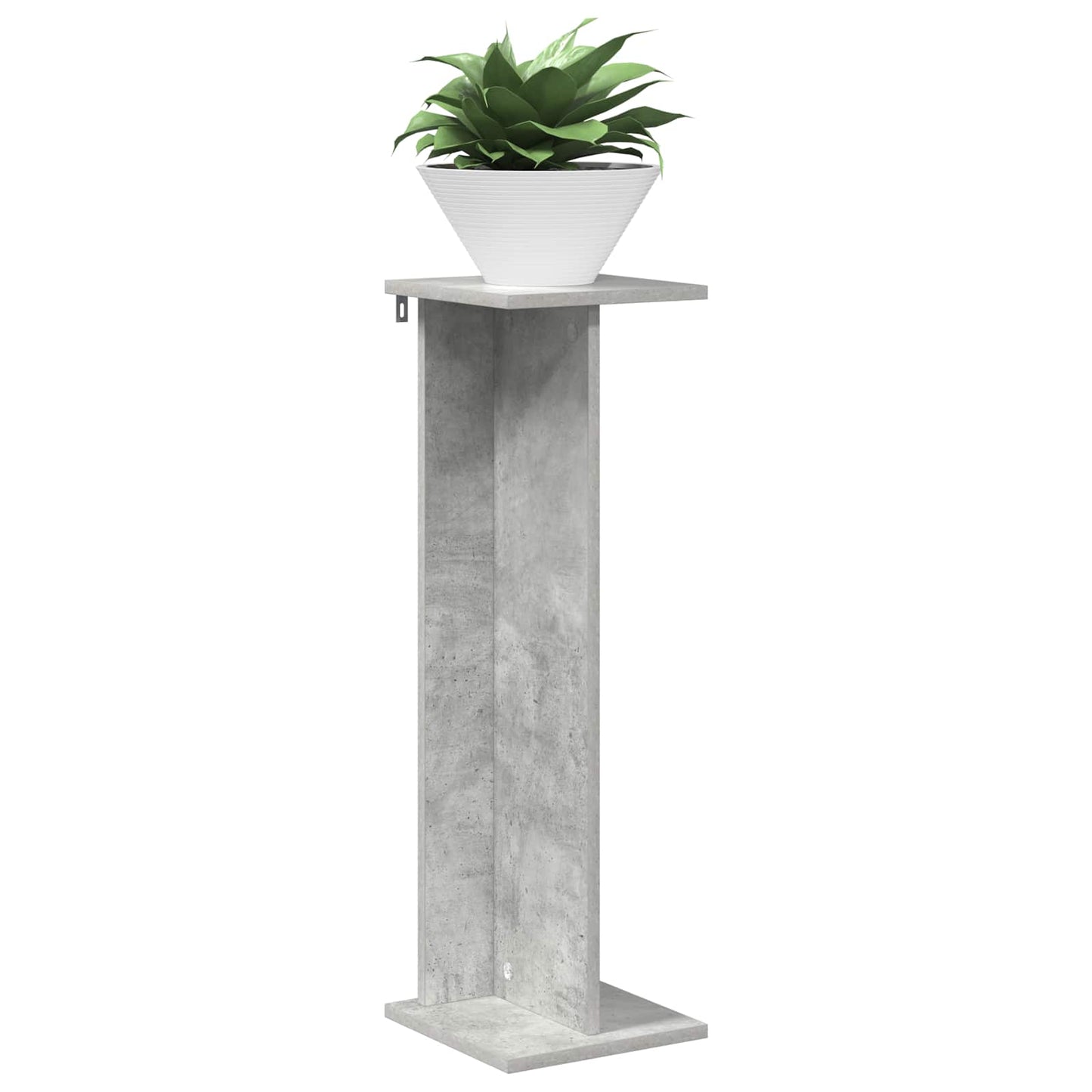 Plant Stand Concrete Grey 25 x 25.5 x 80.5 cm Engineered Wood