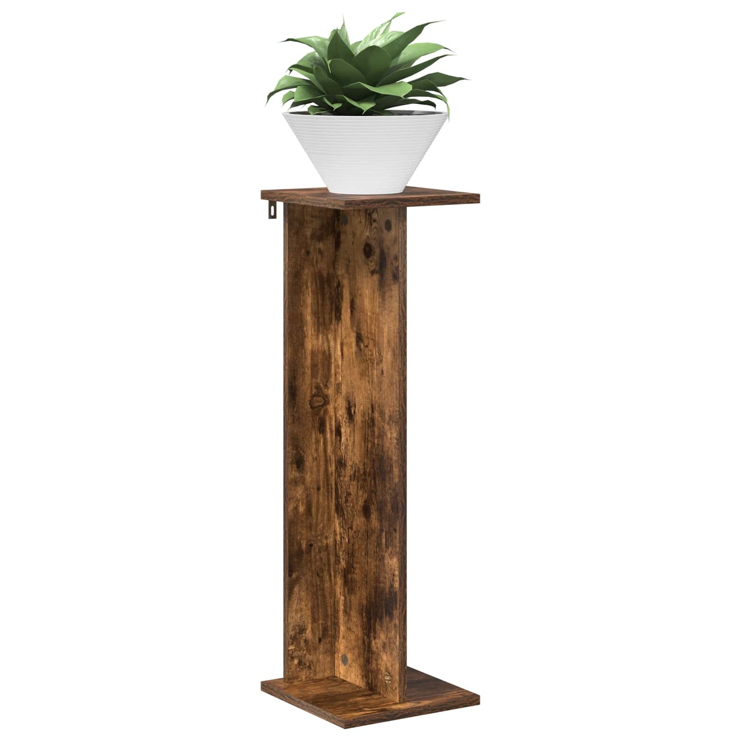 Plant Stand Smoked Oak 25 x 25.5 x 80.5 cm Engineered Wood