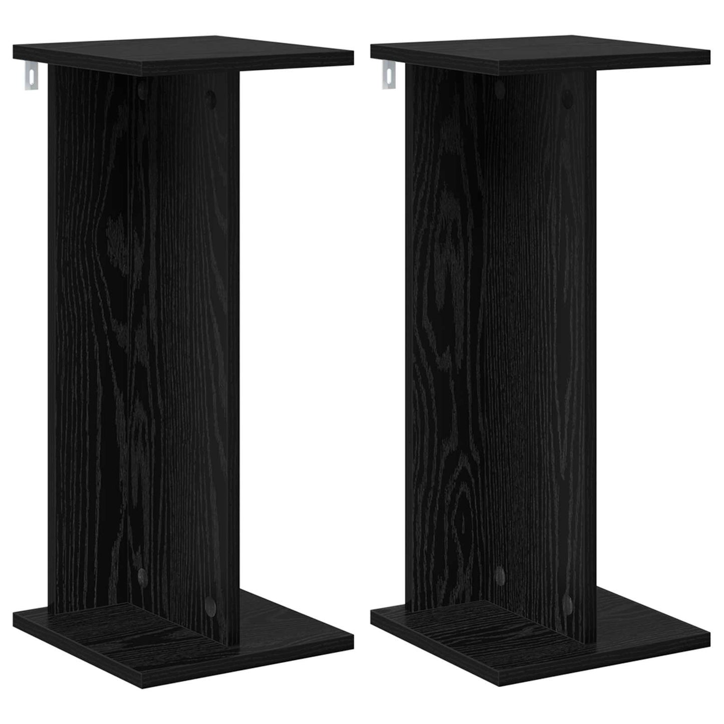 Plant Stand 2 pcs Black Oak 25 x 25.5 x 60.5 cm Engineered Wood